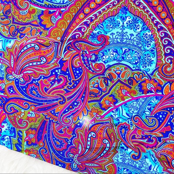 Vintage Funhouse 90s Paisley Skirt - Picture 2 of 4